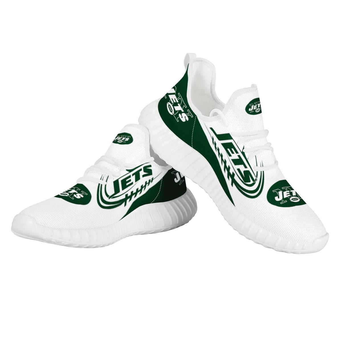 Men's NFL New York Jets Mesh Knit Sneakers/Shoes 004